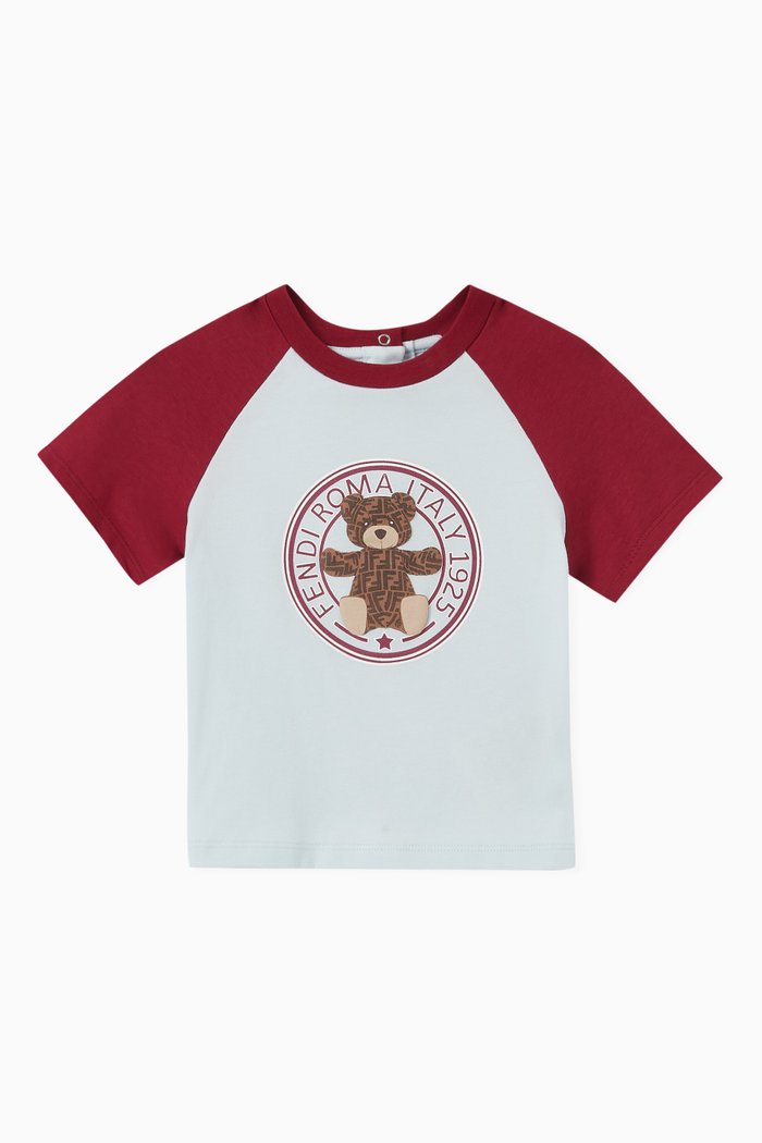 

Teddy Bear T-shirt in Cotton, Blue
