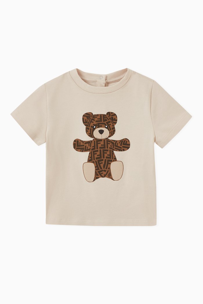 

Teddy Bear T-shirt in Cotton, Neutral