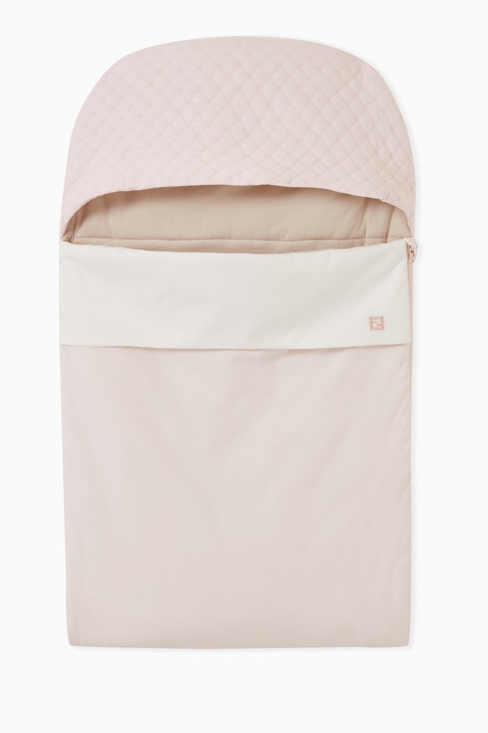 

Quilted Sleeping Bag in Cotton, Pink