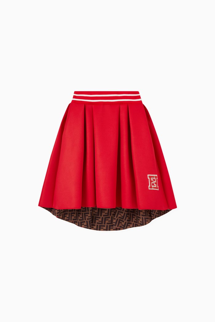 

Logo Skirt in Polyester, Red