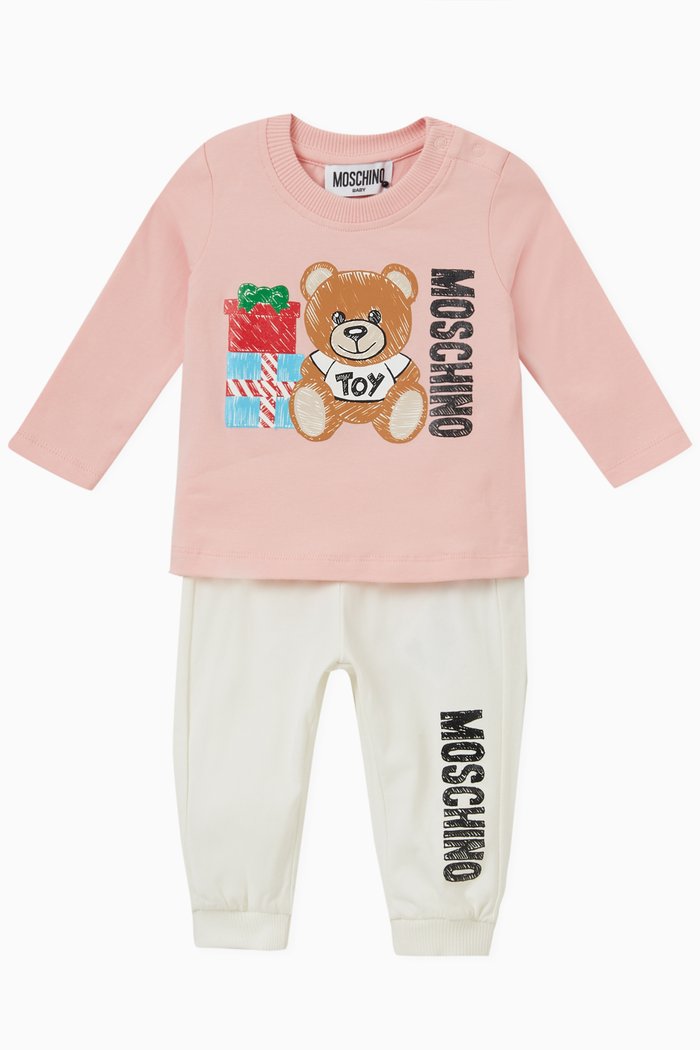 

T-shirt and Pants in Cotton, Set of Two, Pink