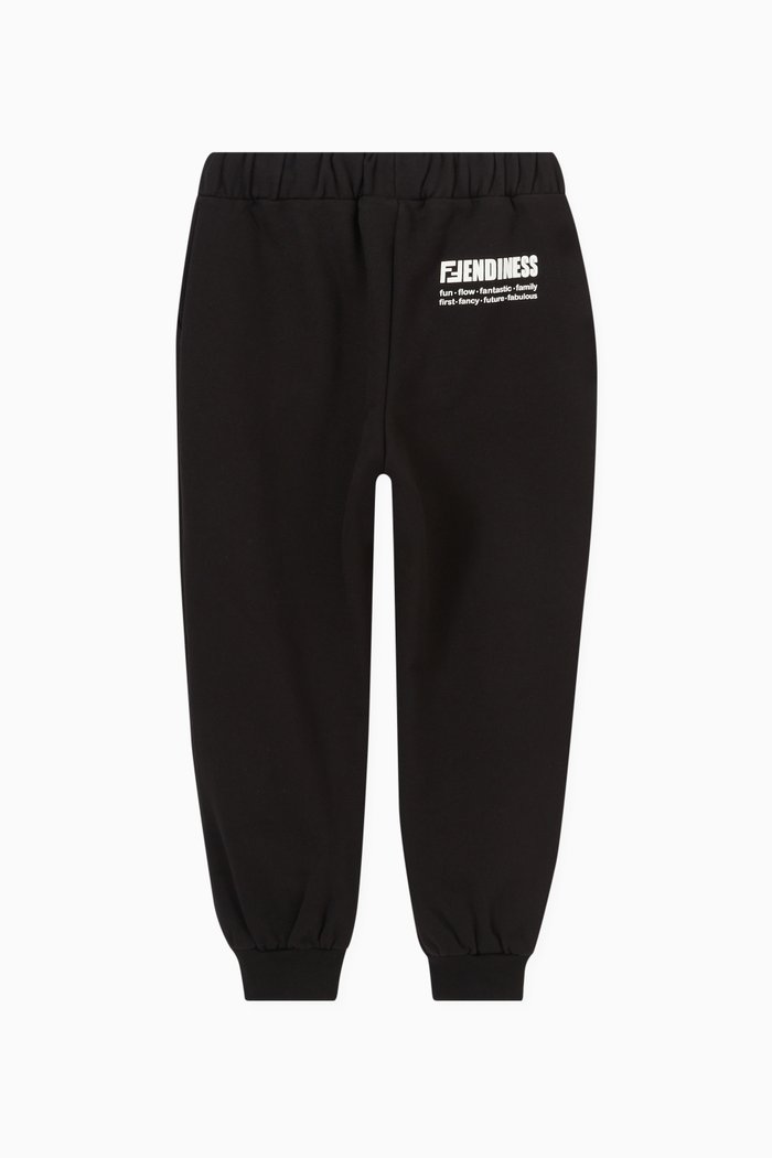 Logo Sweatpants in Cotton, Black