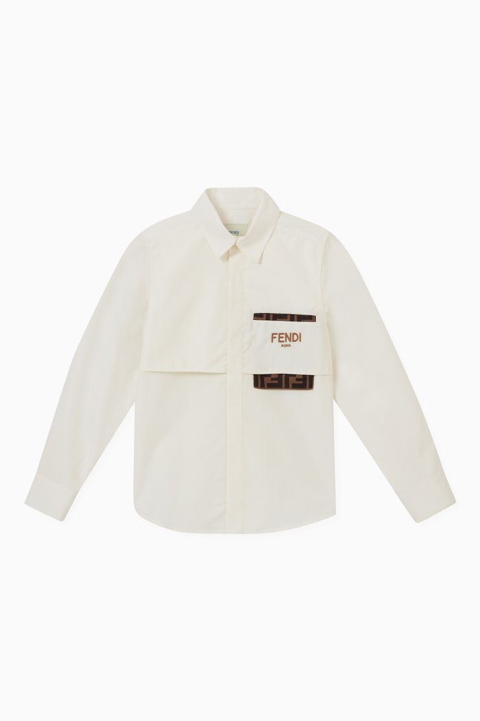 

Logo Shirt in Cotton, White
