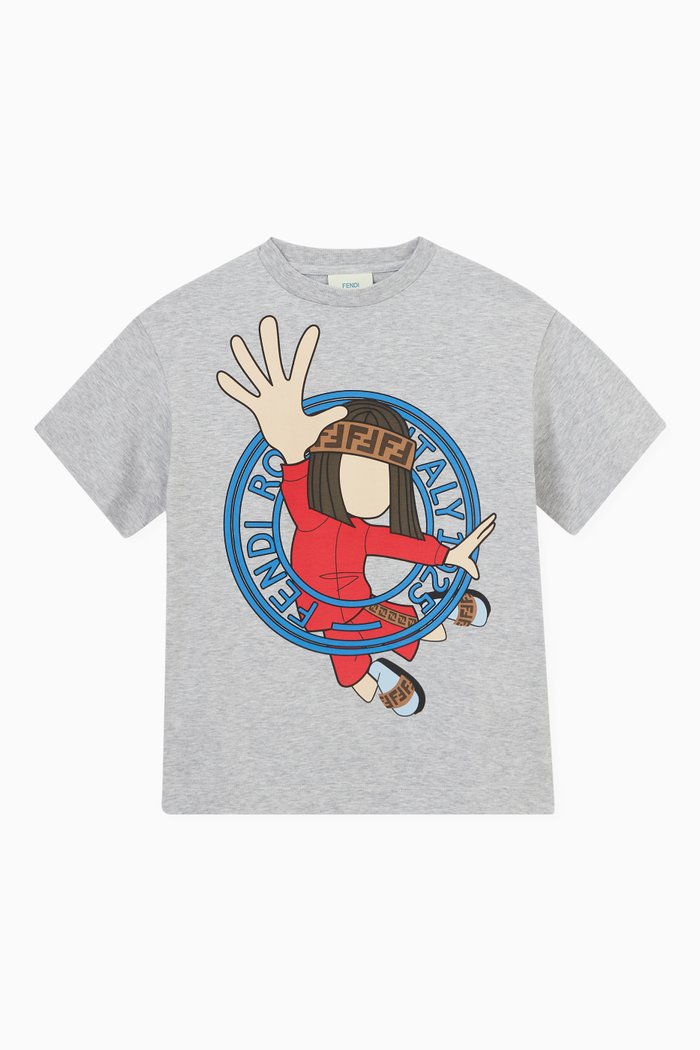 

Character T-shirt in Cotton, Grey