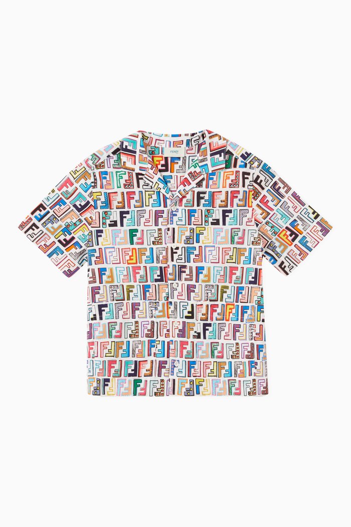 

Logo Print Shirt in Poplin, Multicolour