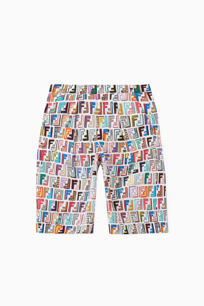 

Logo Print Shorts in Cotton, Multicolour