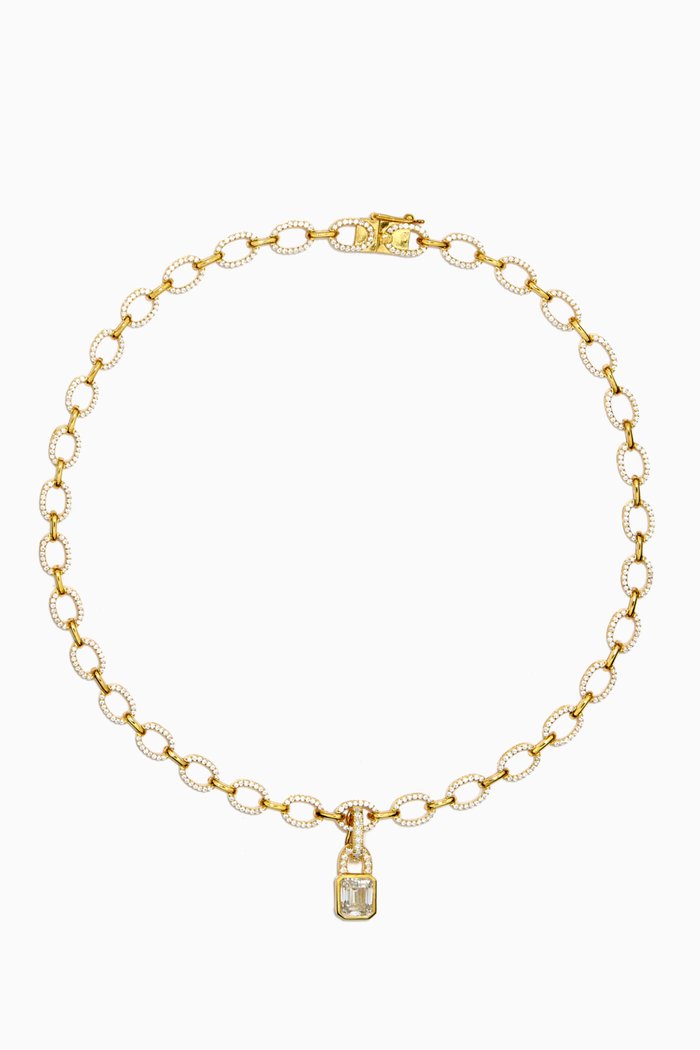 

Vanine Round Links Choker in Gold Vermeil, Yellow
