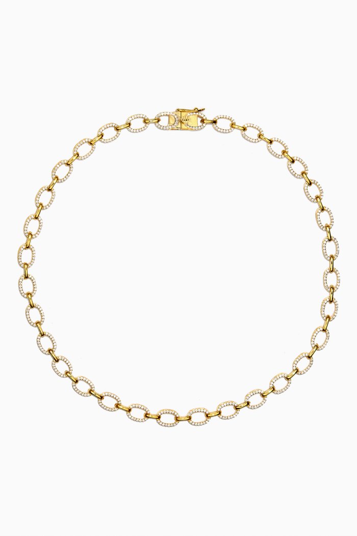 

Vanine Simple Choker in Gold Vermeil, Yellow