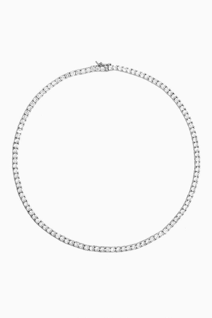 

Queen Tennis Choker in Sterling Silver