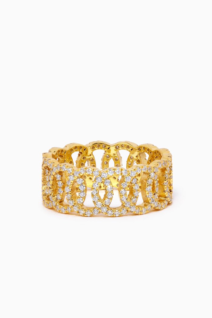 

Cleopatra Ring in Gold Vermeil, Yellow