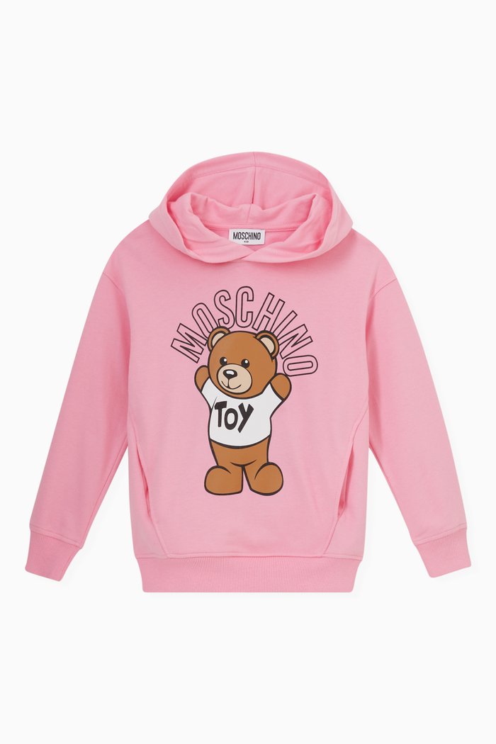 

Logo Print Sweatshirt in Jersey, Pink