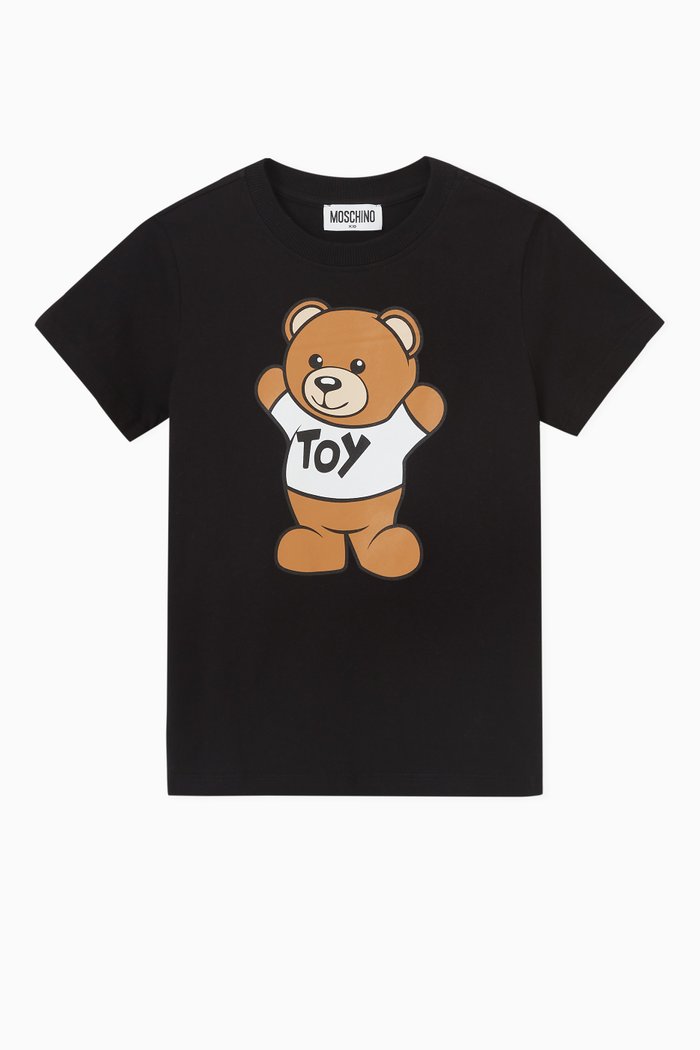 

Teddy Bear T-shirt in Cotton, Black