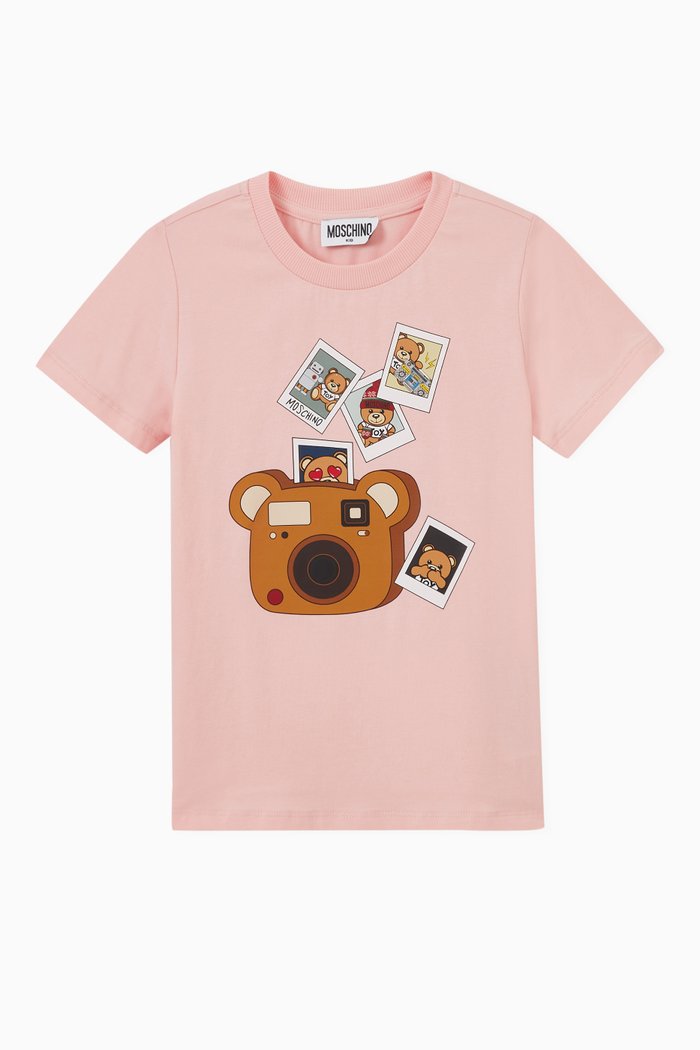 

Polaroid Print T-shirt in Cotton, Pink