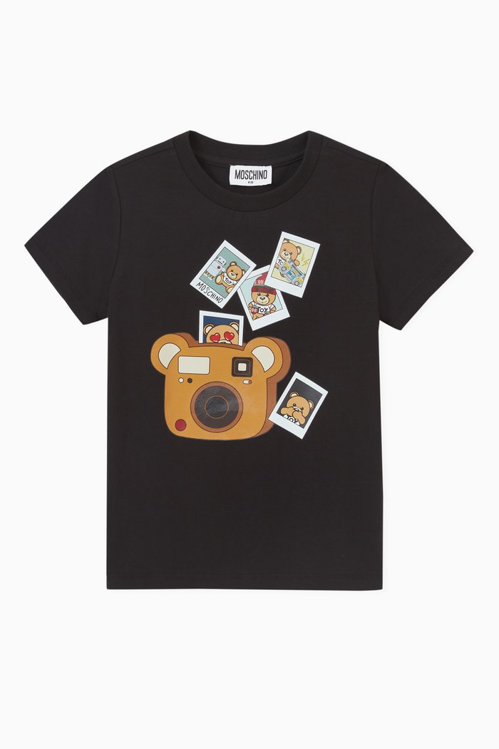 

Polaroid Print T-shirt in Cotton, Black