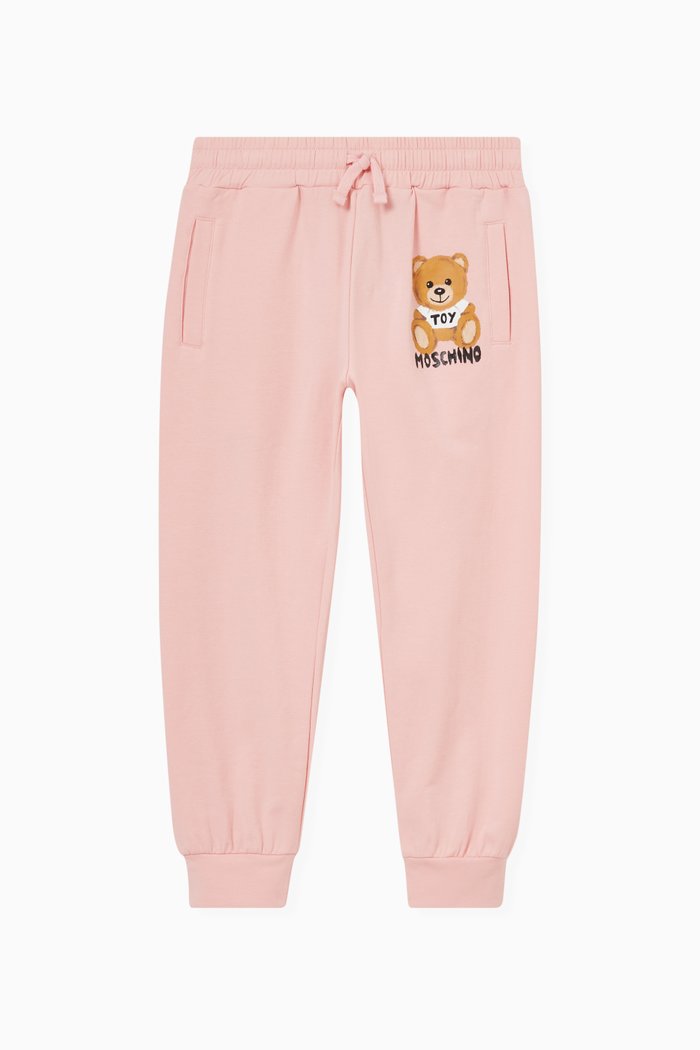 

Logo Print Sweatpants in Fleece, Pink