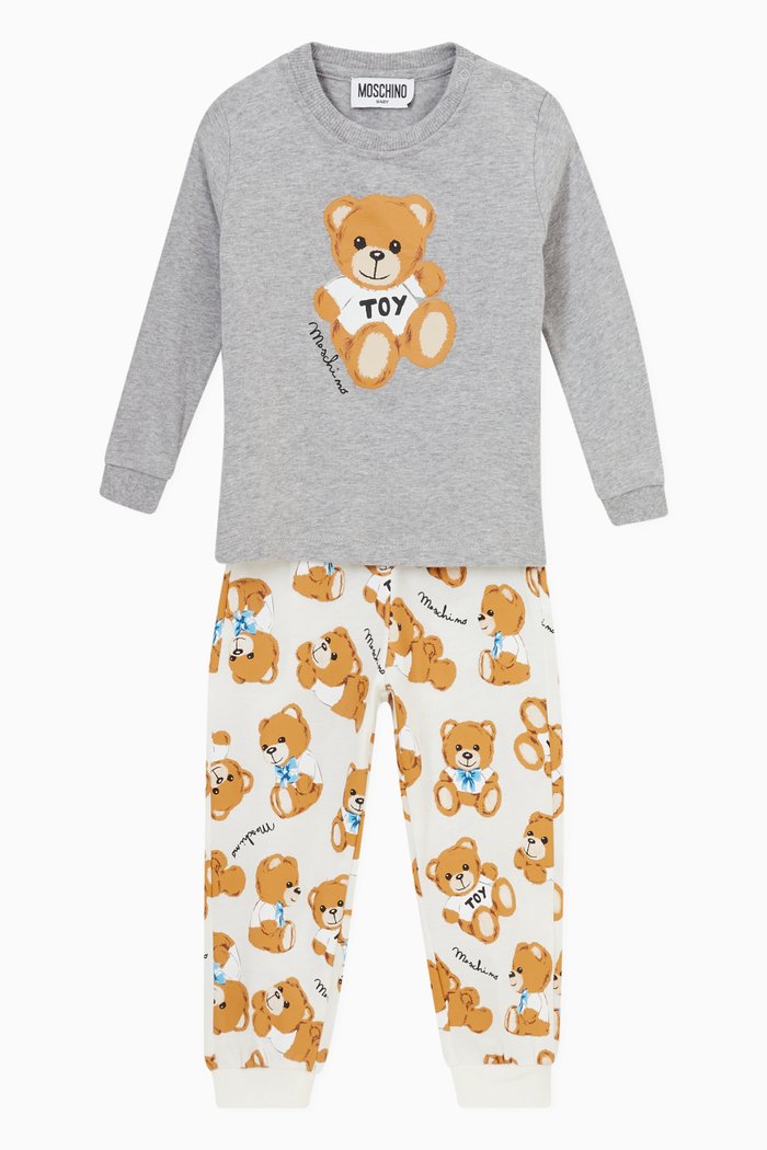 

Teddy T-Shirt and Trousers, Set of Two, Grey