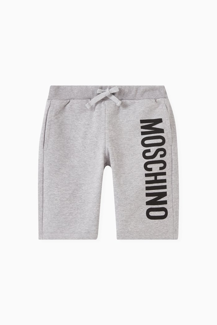 

Logo Print Shorts in Jersey, Grey