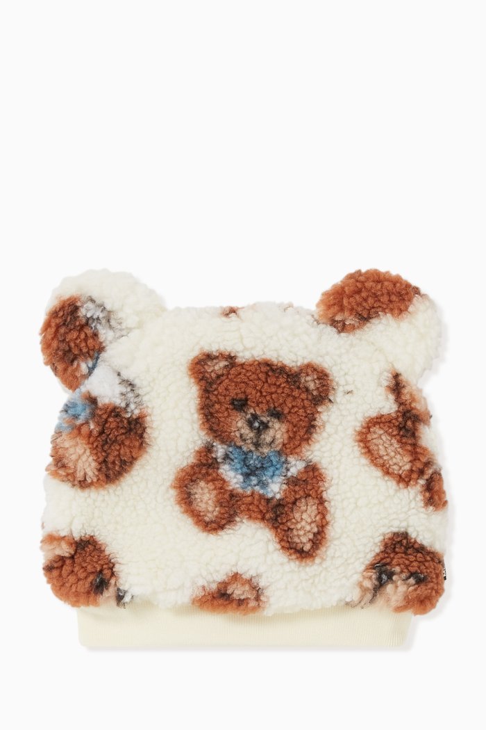 

Bear Ears Hat in Wool, Brown