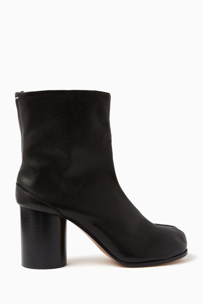 

Tabi 80 Ankle Boots in Leather, Black