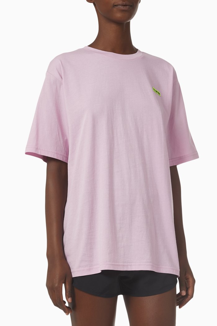 In Play T-shirt in Organic Cotton, Purple