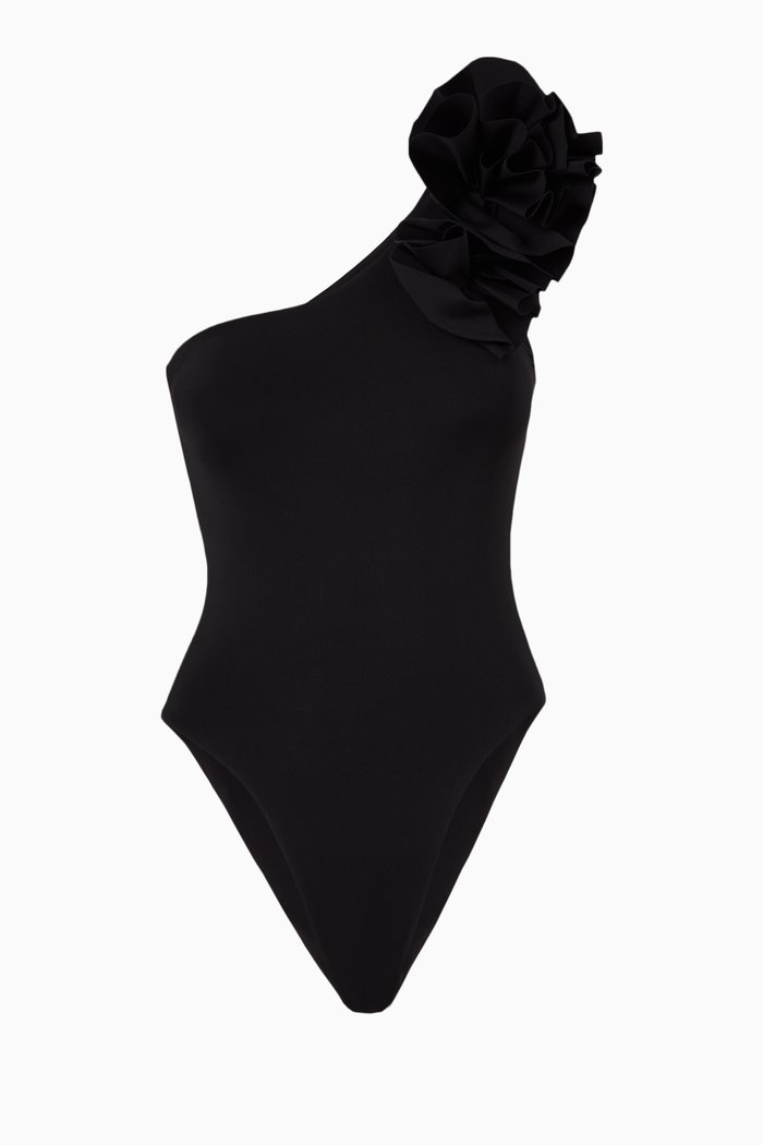 

Janina One-piece Swimsuit in Stretch Nylon, Black