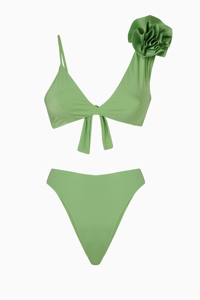 

Nereida Bikini in Stretch Nylon, Green