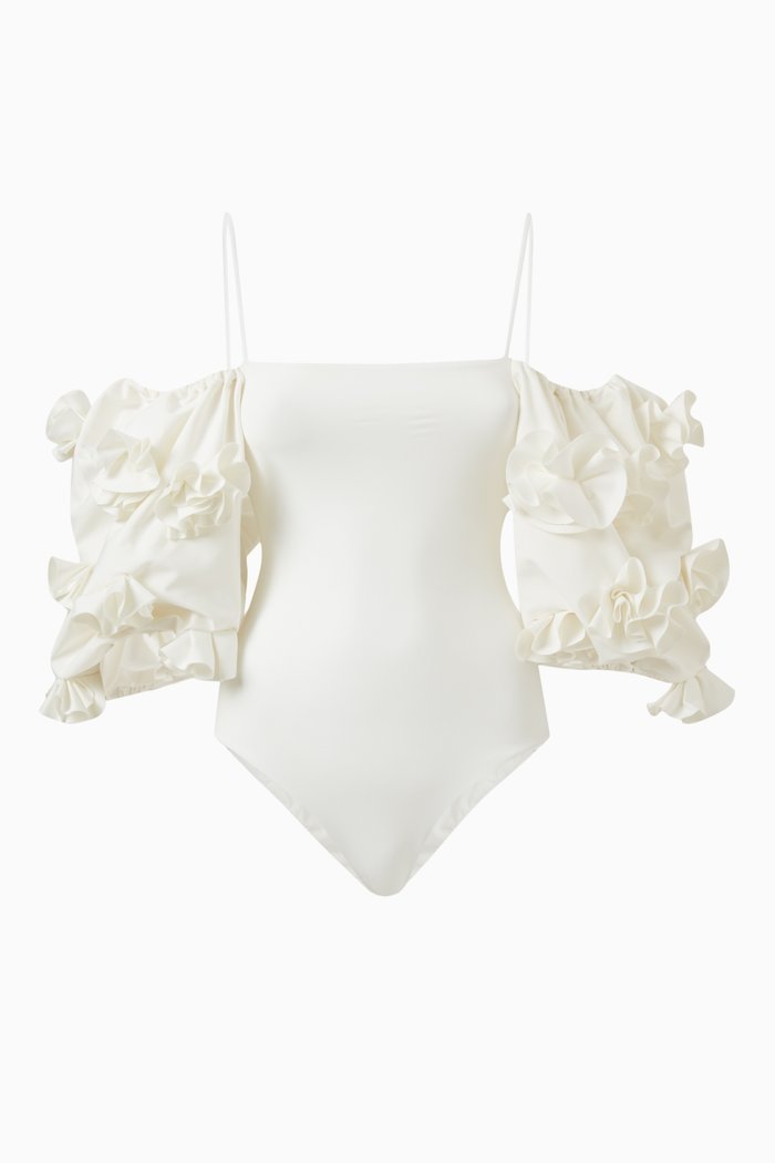 

Metis One-piece Swimsuit in Stretch Nylon, Neutral
