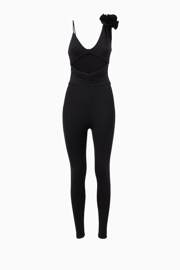 

Shai Jumpsuit in Stretch Nylon, Black