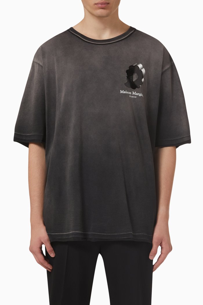 

Logo T-shirt in Cotton, Grey