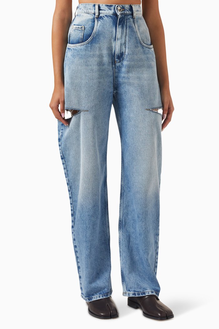 

High-rise Jeans in Denim, Blue