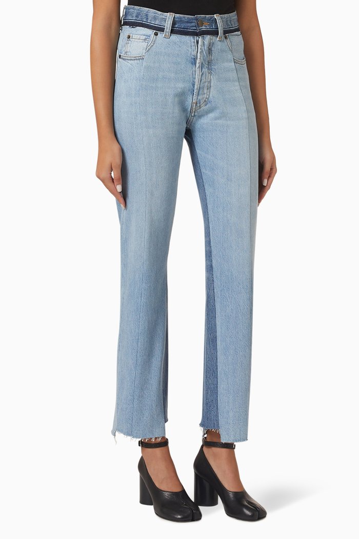 Straight-fit Jeans in Denim, Blue