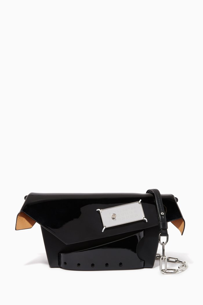 

Small Snatched Bag in Patent Leather, Black