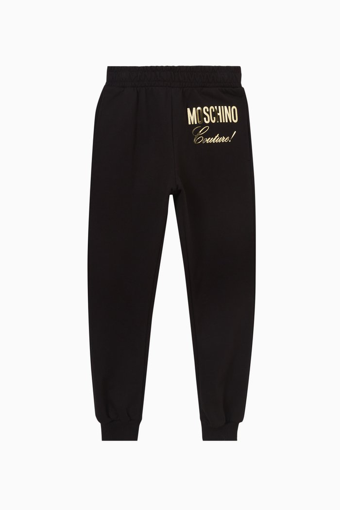 

Logo Print Sweatpants in Cotton, Black