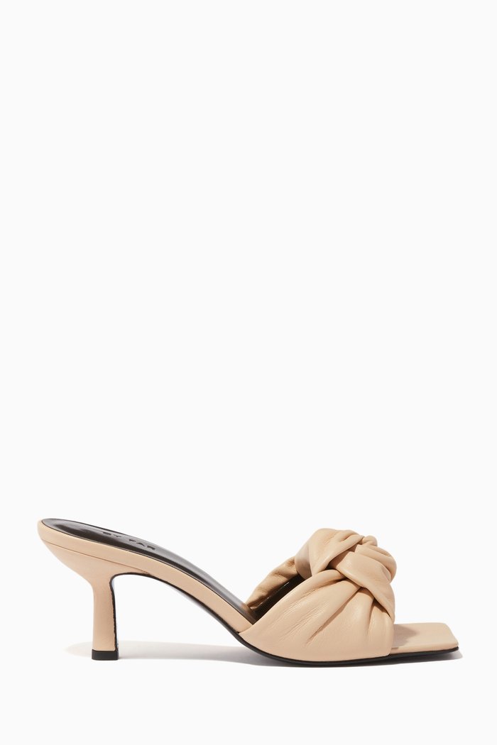 

Lana Mules in Gloss Leather, Neutral