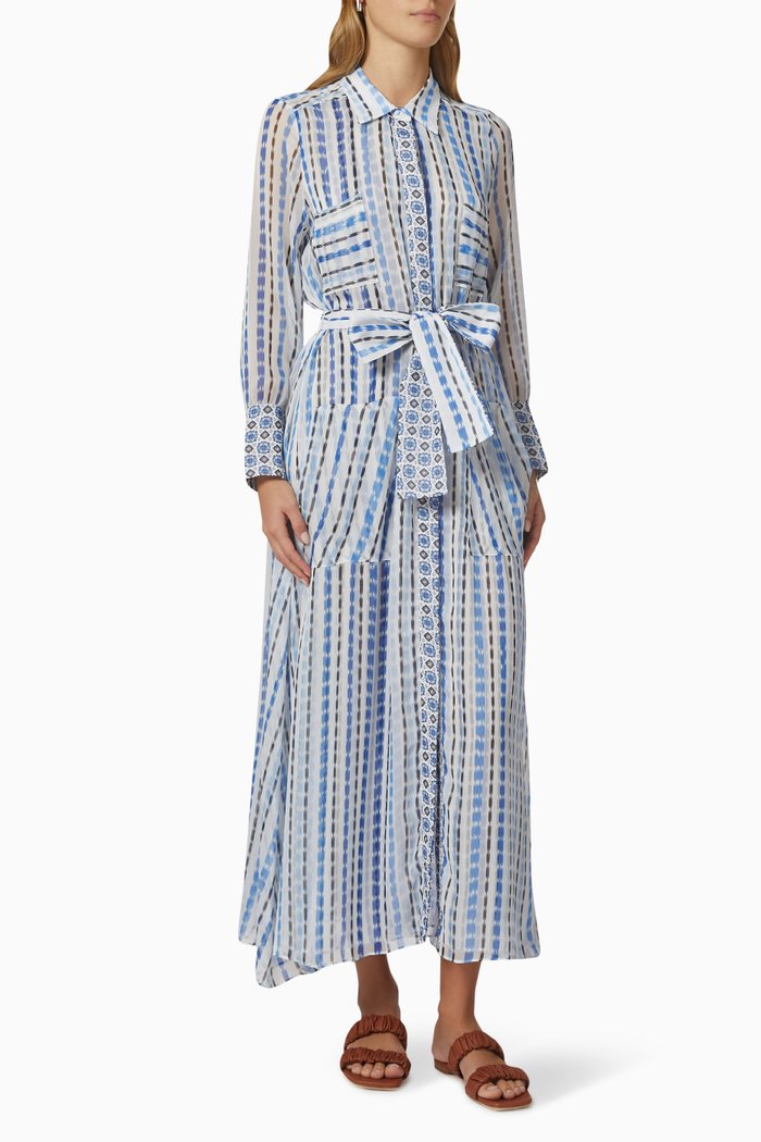 

Kirat Printed Dress, Blue