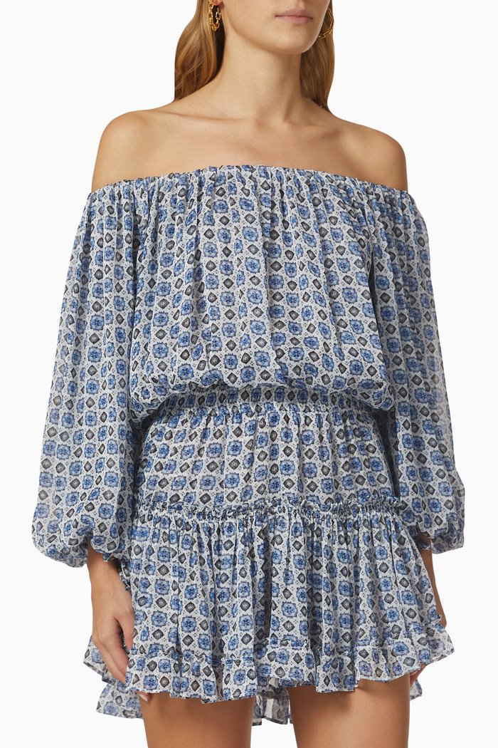 

Zonia Printed Dress, Blue