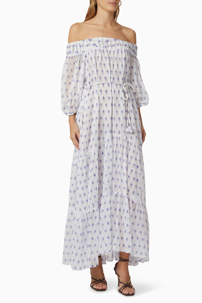 

Artemis Printed Dress, Blue