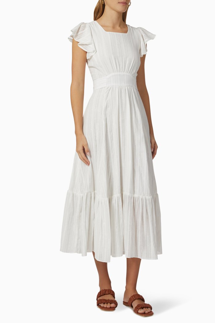 

Sarina Dress in Cotton, White