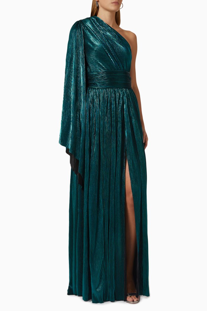 

Florence Gown in Metallic Lamé, Blue
