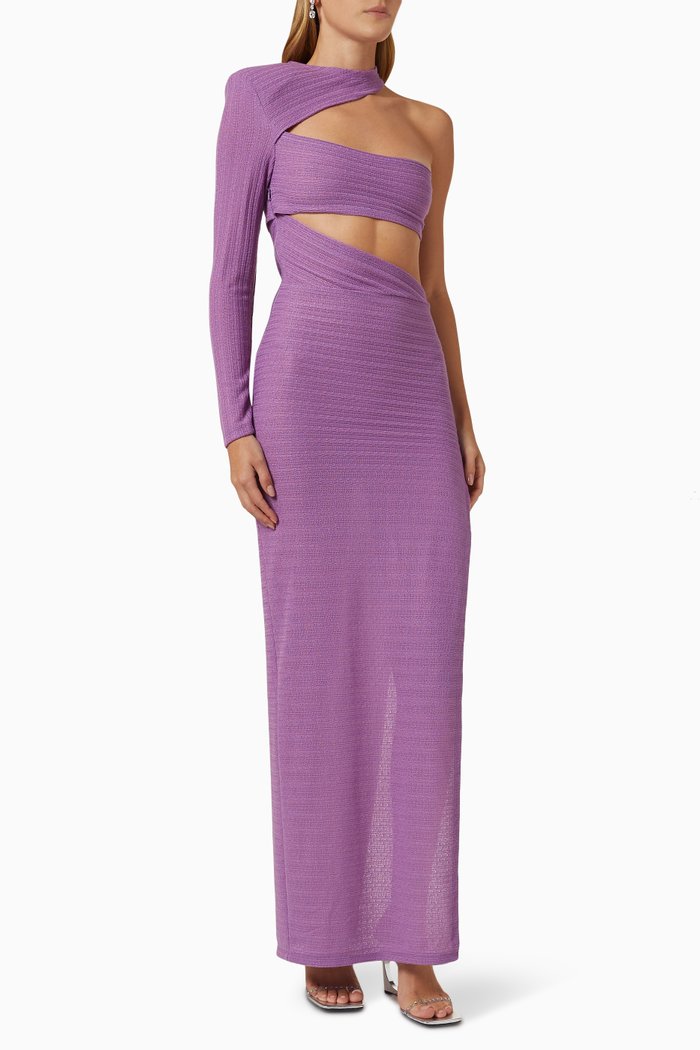 

Amara Maxi Dress in Knit Jersey, Purple