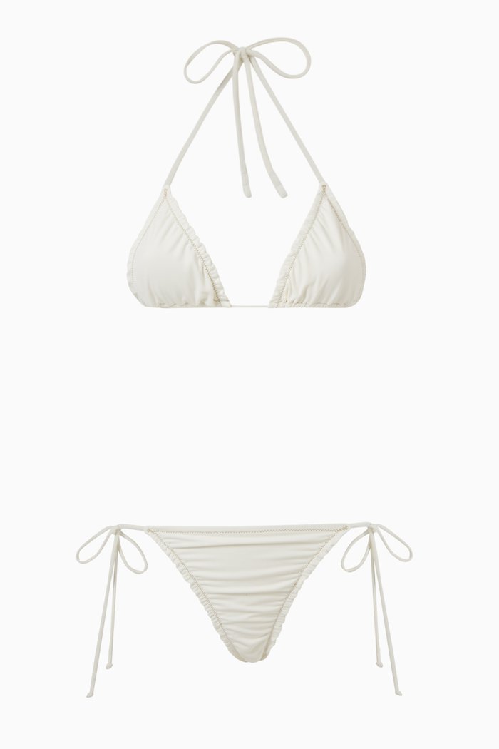 

Concetta Bikini Set in Nylon, White