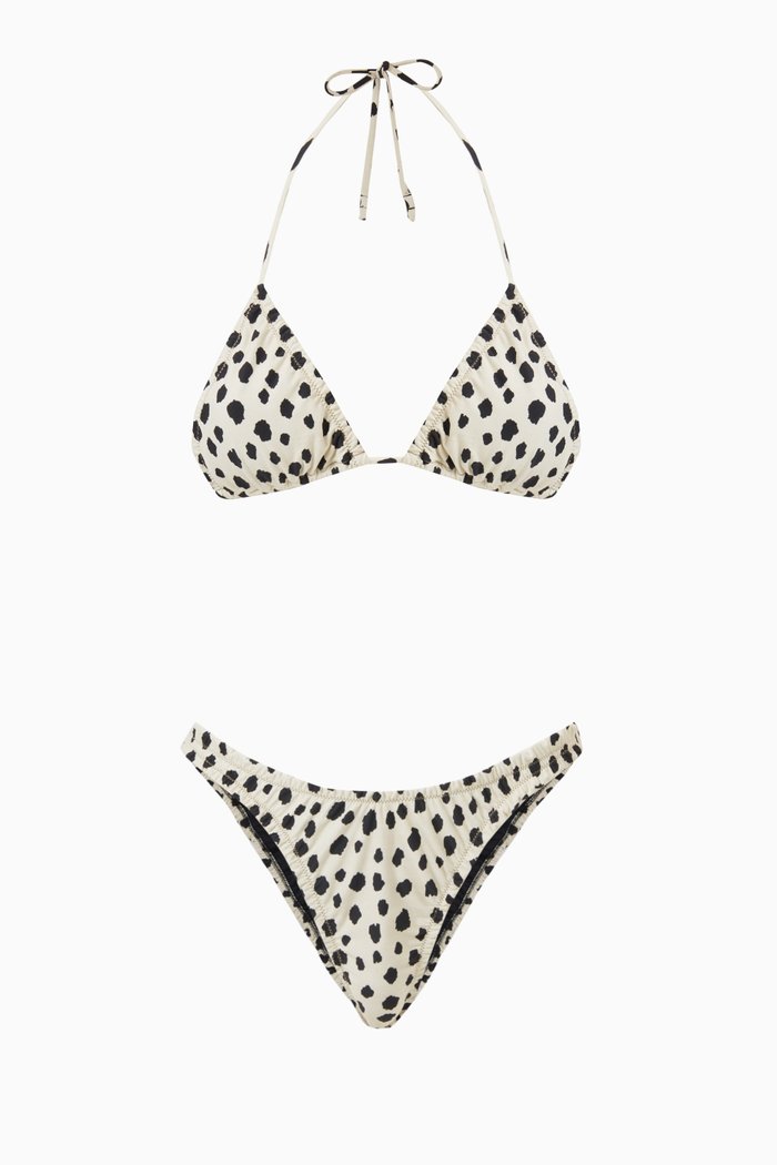 Guia Bikini Set in Nylon, White