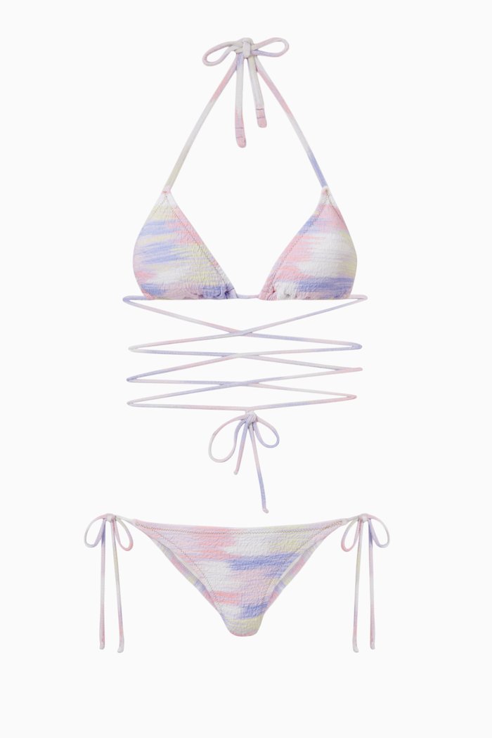 Miami Bikini Set in Nylon, Purple