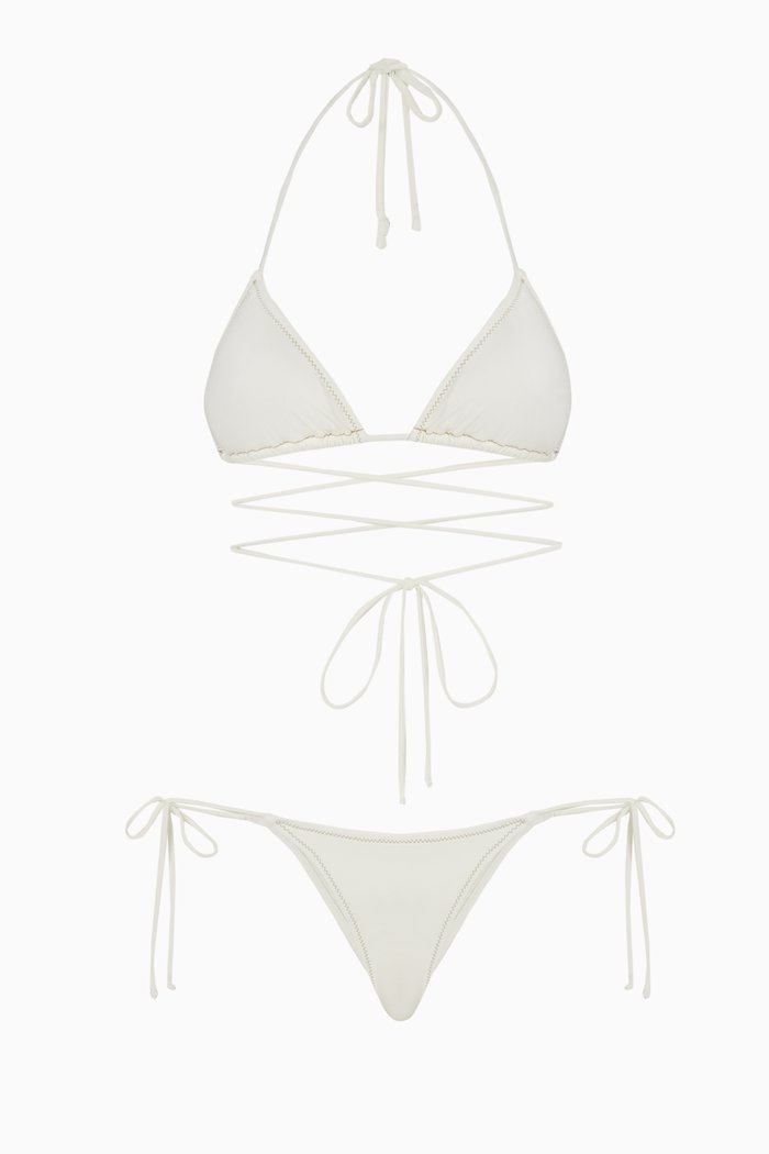 

Miami Bikini Set in Nylon, White