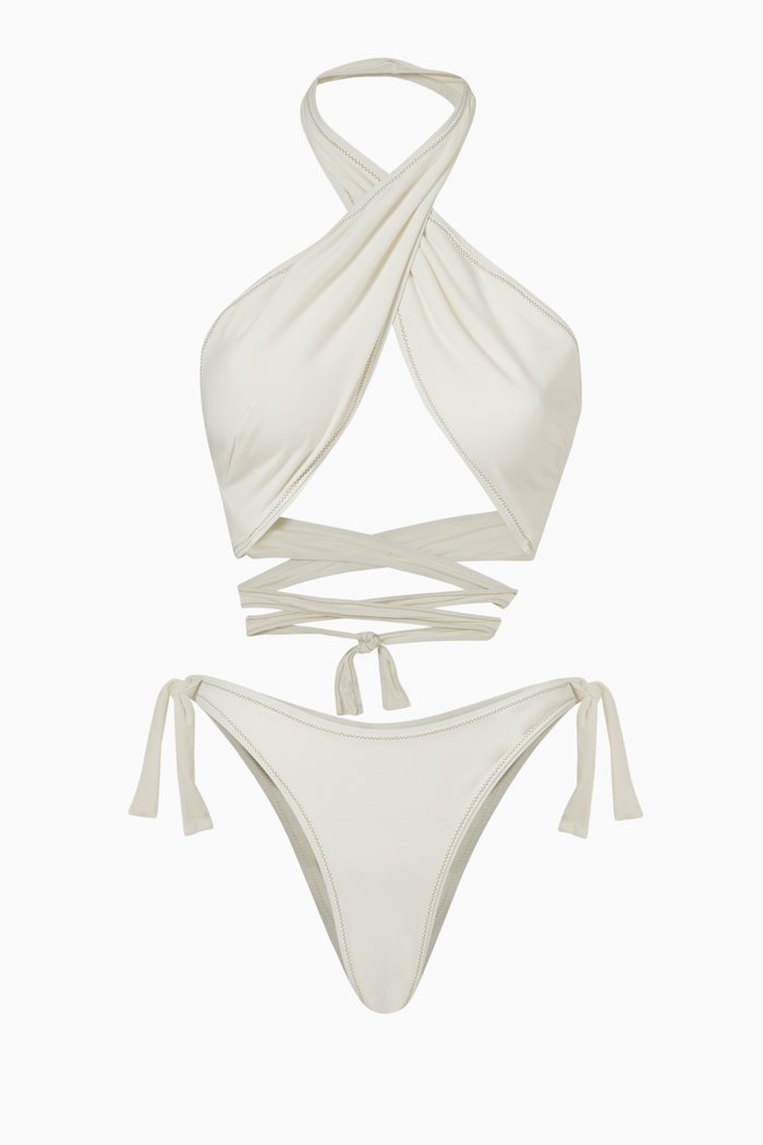 

Showhorse Bikini Set in Econyl®, White