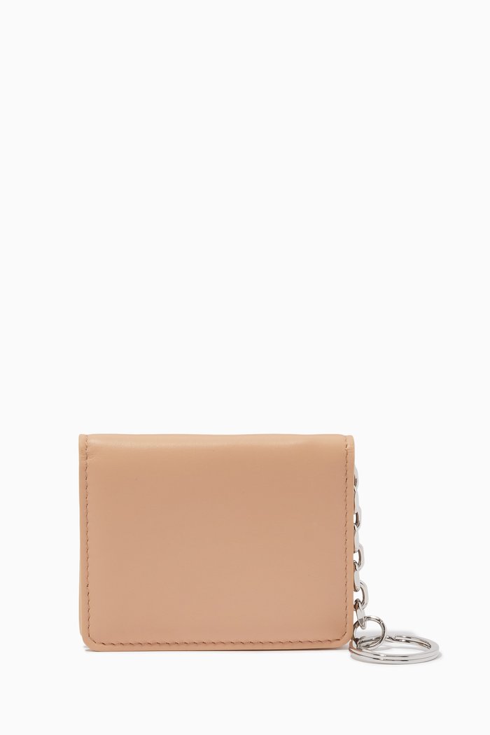

Icons Bi-fold Cardholder in Leather, Neutral