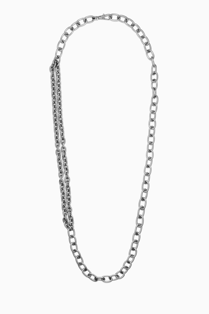 

The Weston Double-wrap Bracelet in Silver Plating