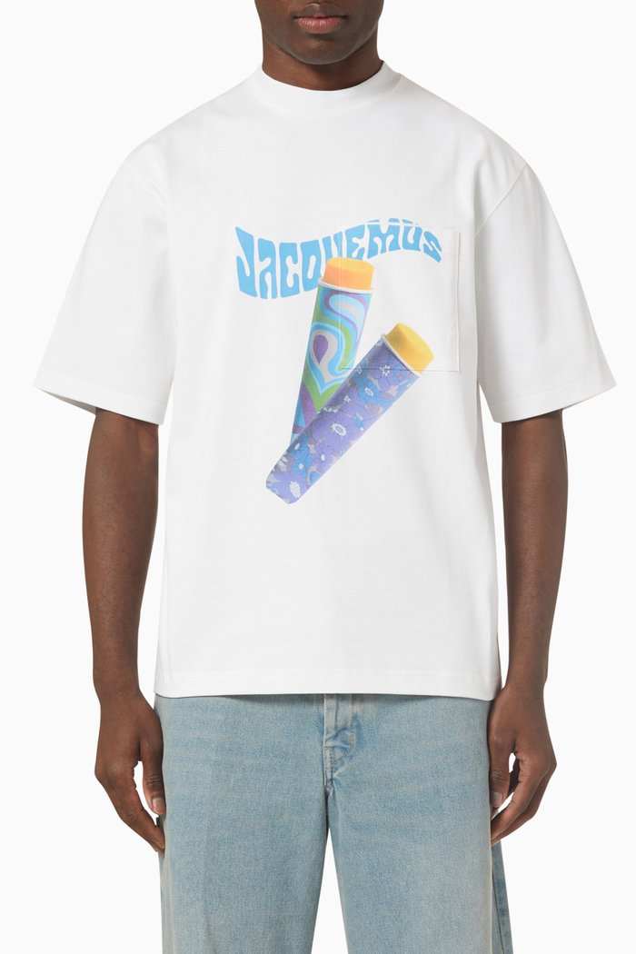 

Paisley-print T-shirt in Cotton-jersey, White