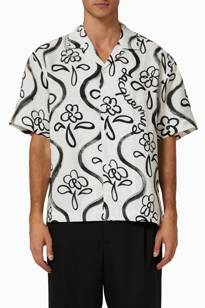 

Bowling Shirt in Cotton, Black