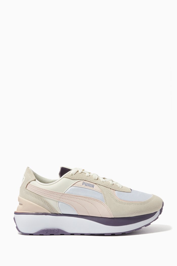 

Cruise Rider Low-top Sneakers in Satin & Suede, Multicolour